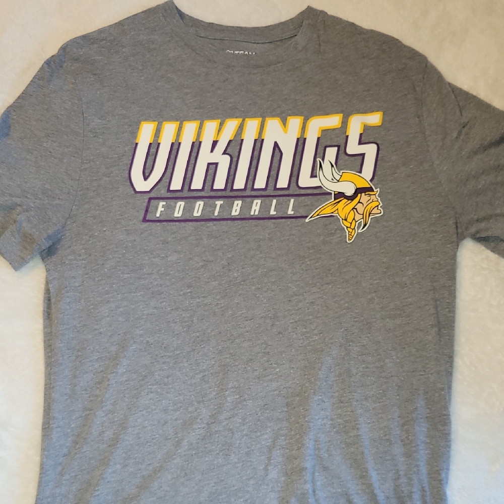 Vikings NFL Team Apparel Gray T-Shirt